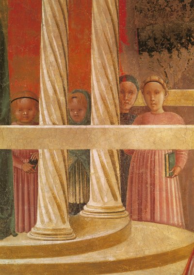 De presentatie van Maria in de tempel, 1433-34 (detail) door Paolo Uccello